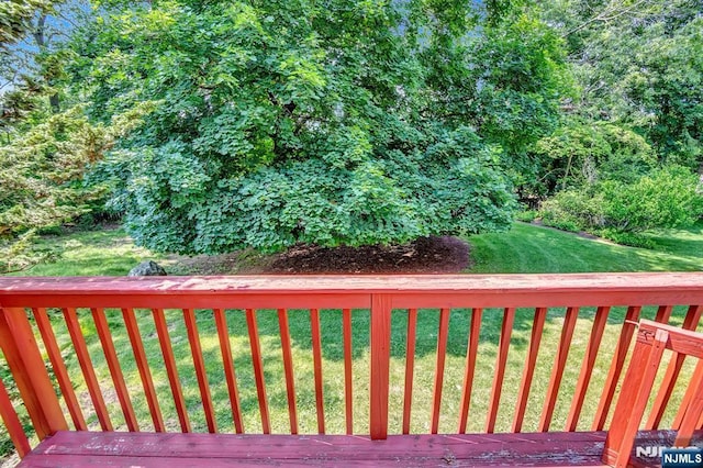 76 Hillside Rd, Sparta, NJ 07871 - wooden terrace featuring a yard