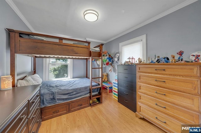 18 Gillies St, Clifton, NJ 07013 - bedroom featuring light wood-style flooring and crown molding
