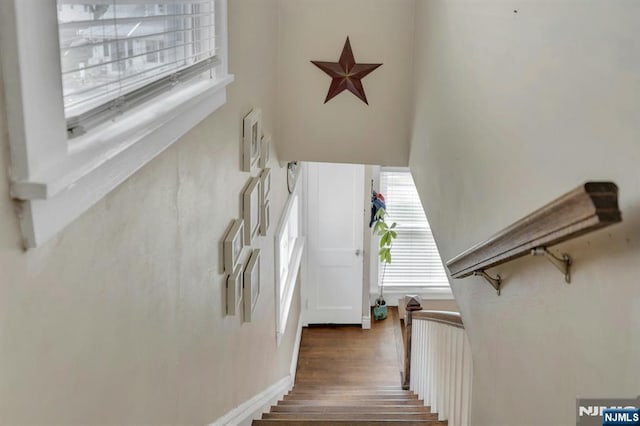 18 Gillies St, Clifton, NJ 07013 - stairway featuring a high ceiling and wood finished floors