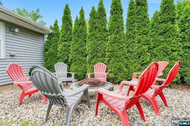 18 Gillies St, Clifton, NJ 07013 - view of patio / terrace with a fire pit