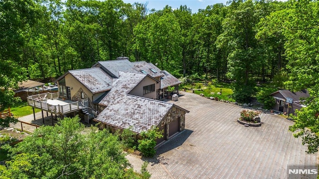 69 Mount Pleasant Rd, Knowlton, NJ 07832 - view of subject property featuring a heavily wooded area