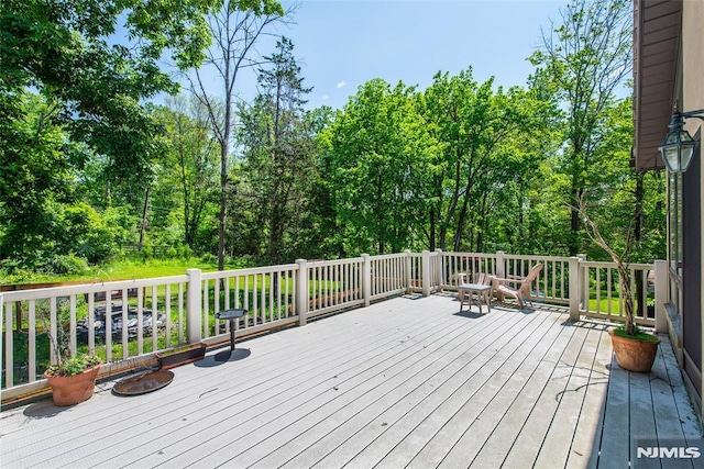 69 Mount Pleasant Rd, Knowlton, NJ 07832 - view of wooden terrace