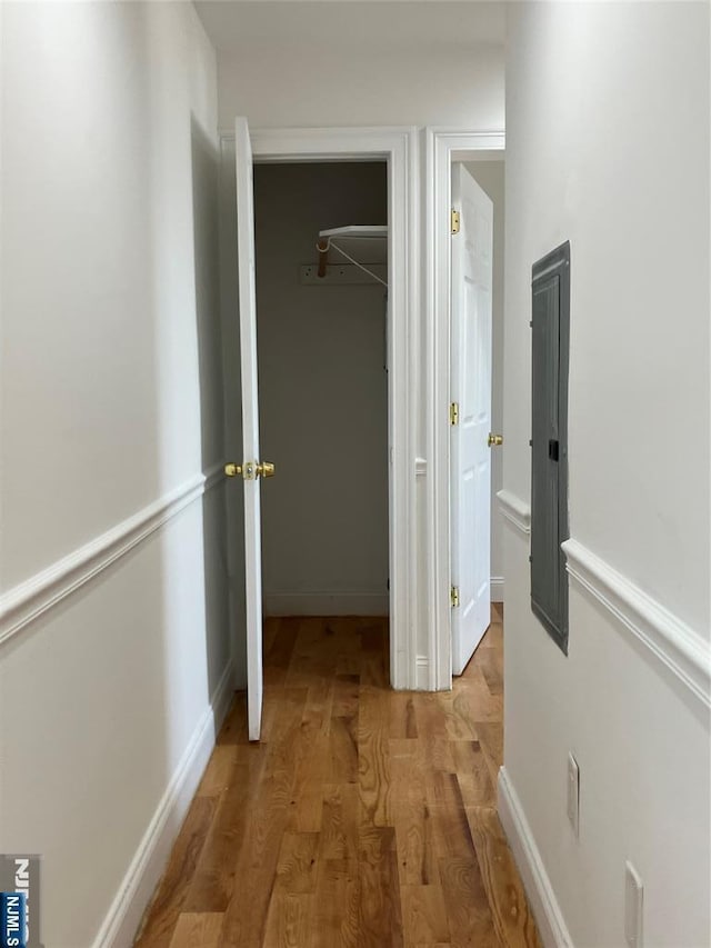 315 7th St Unit 702, Union City, NJ 07087 - hallway featuring light wood-style floors and baseboards
