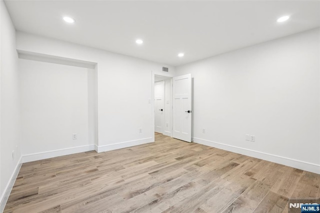 492 Oaktree Rd, Oradell, NJ 07649 - spare room featuring light wood finished floors and recessed lighting