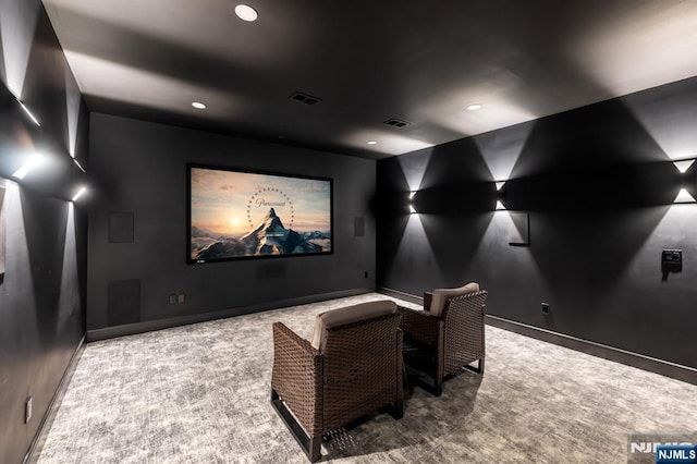 404 Willard Rd, Paramus, NJ 07652 - home theater with carpet flooring and recessed lighting