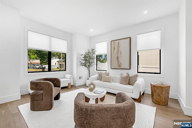 404 Willard Rd, Paramus, NJ 07652 - living room featuring light wood finished floors and recessed lighting