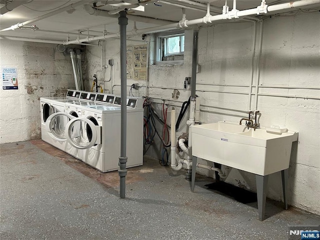 22 Cedar St Unit 2B, Ridgefield Park, NJ 07660 - communal laundry room featuring independent washer and dryer
