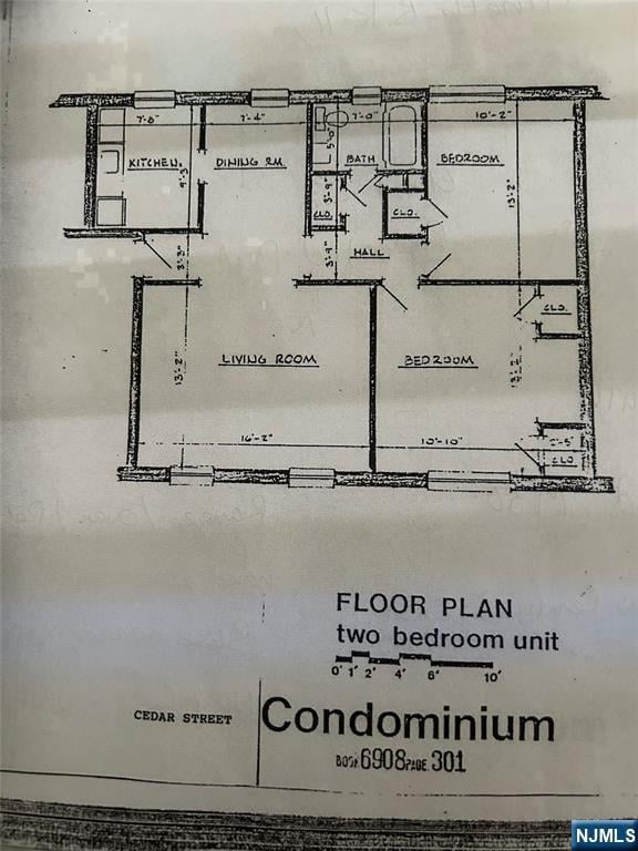 22 Cedar St Unit 2B, Ridgefield Park, NJ 07660 - view of home floor plan