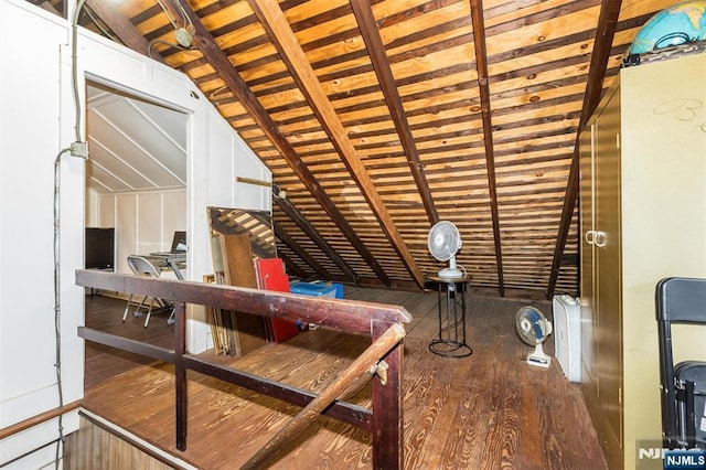 39 Lexington Ave, Bloomfield, NJ 07003 - sitting room with lofted ceiling, hardwood / wood-style floors, and wood ceiling