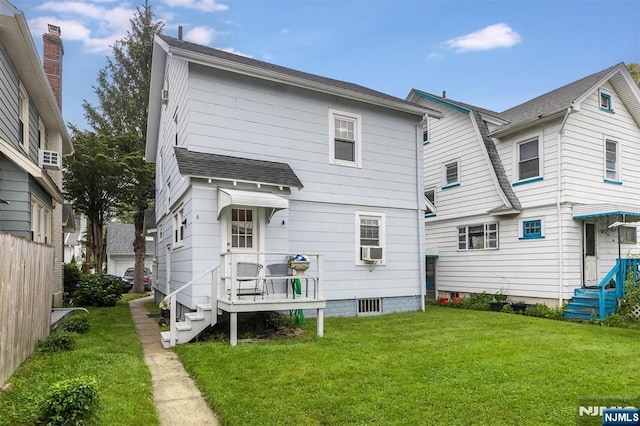39 Lexington Ave, Bloomfield, NJ 07003 - back of property with roof with shingles and cooling unit