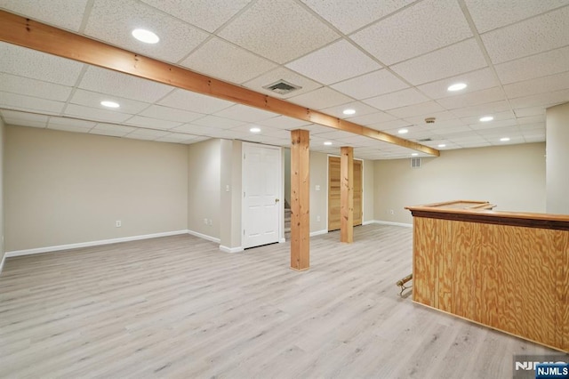 71 Butternut Dr Unit 71, Wayne, NJ 07470 - indoor bar with light wood-style flooring, a drop ceiling, and recessed lighting