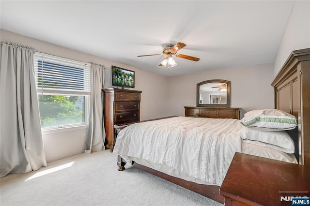 23 Bromley Pl, Bloomfield, NJ 07003 - bedroom with light colored carpet and ceiling fan