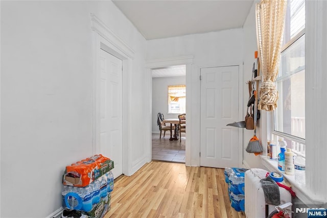 320 Clifton Ave, Newark, NJ 07104 - hallway with light wood-style floors and baseboards