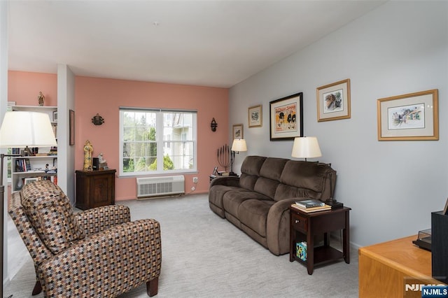 2214 Richmond Unit 2214, West Milford, NJ 07480 - carpeted living area featuring a wall unit AC