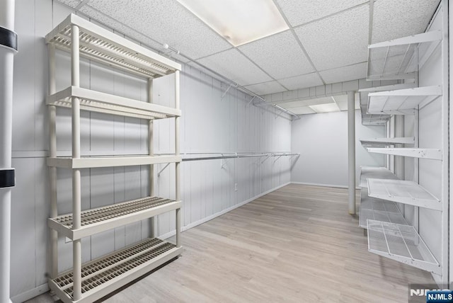 506 Salem St, Paramus, NJ 07652 - spacious closet featuring wood finished floors and a drop ceiling