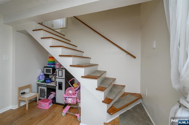 20 Card St, Hamburg, NJ 07419 - stairs featuring wood finished floors and baseboards