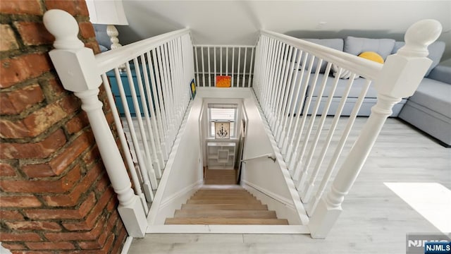 80 Union Ave, Little Ferry, NJ 07643 - staircase with wood finished floors