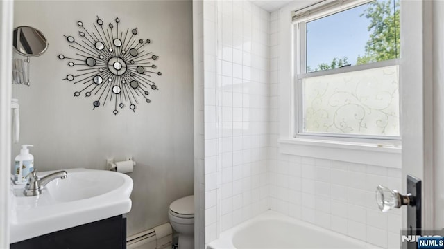 80 Union Ave, Little Ferry, NJ 07643 - bathroom with baseboard heating and vanity
