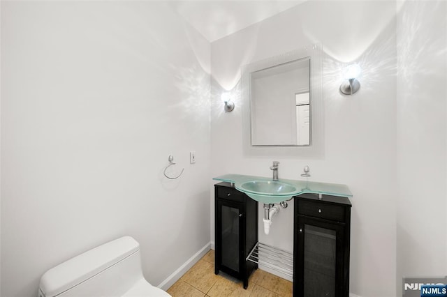 300 Gorge Rd Unit 1, Cliffside Park, NJ 07010 - half bath featuring tile patterned flooring and vanity