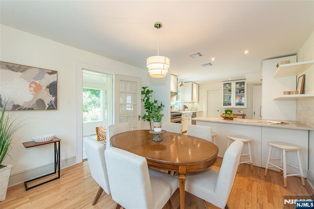 146 Raab Ave, Bloomfield, NJ 07003 - dining room featuring light wood-style flooring and recessed lighting