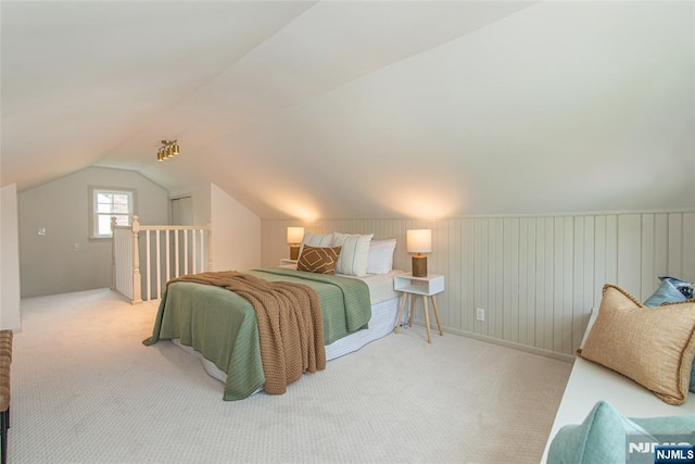 146 Raab Ave, Bloomfield, NJ 07003 - bedroom with carpet flooring and vaulted ceiling