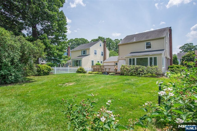 146 Raab Ave, Bloomfield, NJ 07003 - view of yard featuring a deck