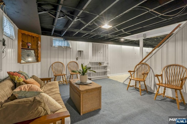 116 Springfield Ave, Hasbrouck Heights, NJ 07604 - view of carpeted living area