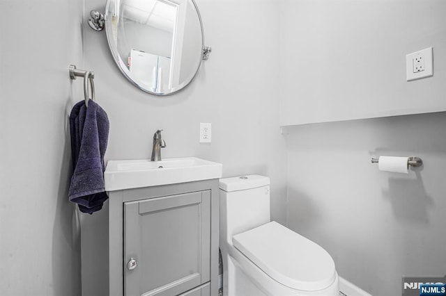 434 3rd Ave, Lyndhurst, NJ 07071 - half bathroom featuring toilet and vanity