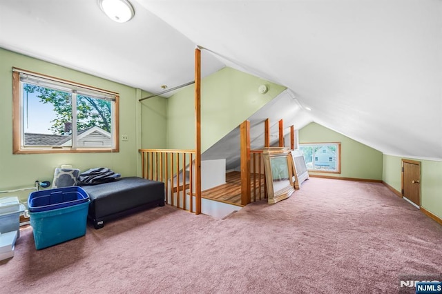 434 3rd Ave, Lyndhurst, NJ 07071 - bonus room featuring lofted ceiling and carpet flooring