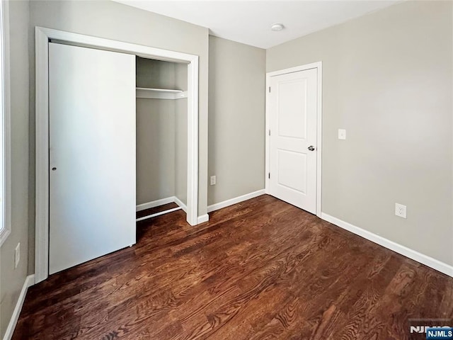 132 Lincoln Ave, Orange, NJ 07050 - unfurnished bedroom featuring wood finished floors and a closet