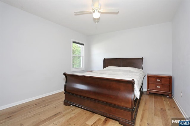 8 Cedar Rd, Dumont, NJ 07628 - bedroom with light wood-type flooring and ceiling fan