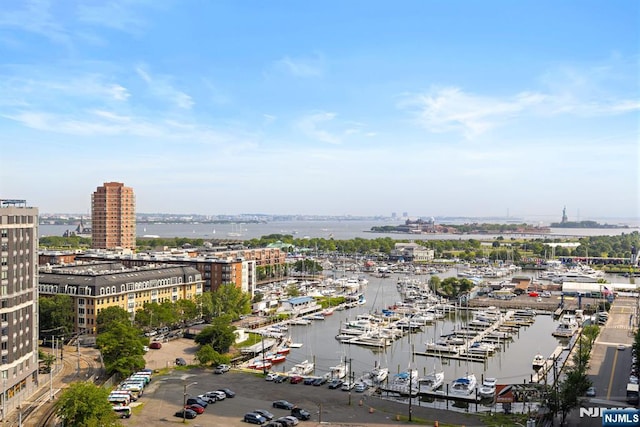 201 Marin Blvd Unit 1209, Jersey City, NJ 07302 - city view featuring a marina and a large body of water