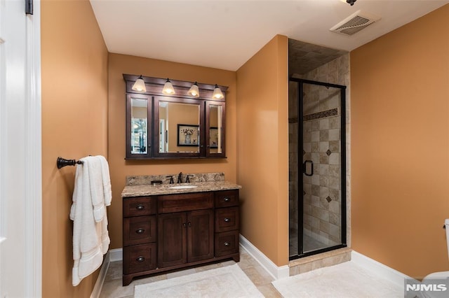 29 Concord Rd Unit F, West Milford, NJ 07480 - full bath featuring a shower stall, vanity, and tile patterned flooring