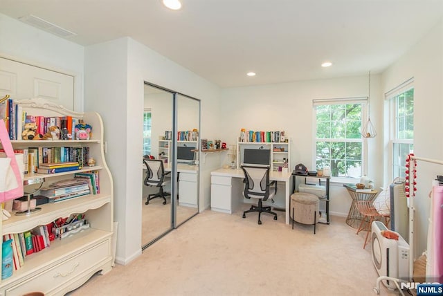 90 Warbler Dr, Wayne, NJ 07470 - office area with carpet floors and recessed lighting