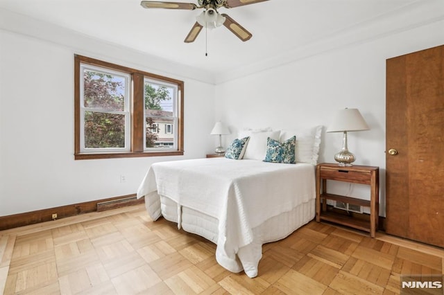 363 Amherst St, Wyckoff, NJ 07481 - bedroom featuring baseboards and a ceiling fan