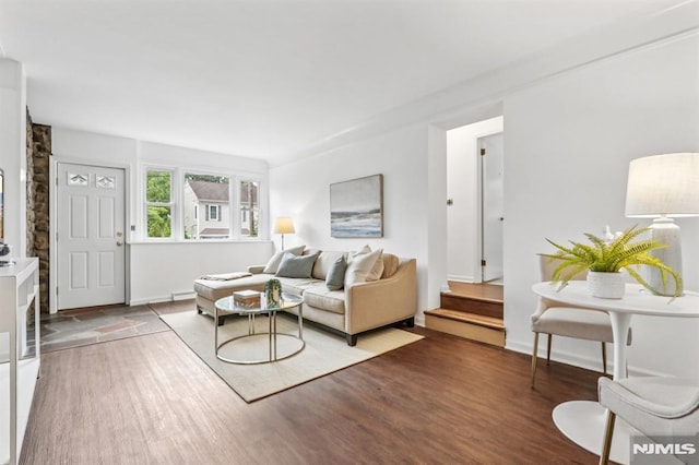 363 Amherst St, Wyckoff, NJ 07481 - living area with wood finished floors and baseboards