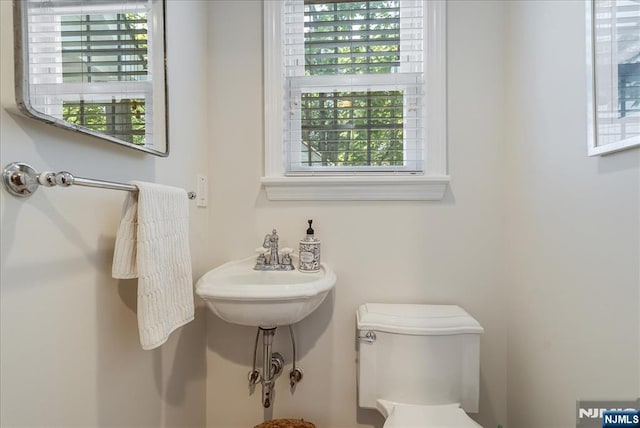35 Hawthorne Ave, Glen Ridge, NJ 07028 - half bathroom with plenty of natural light