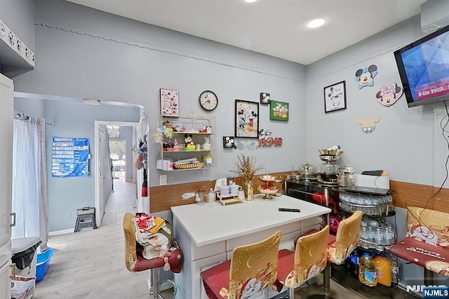 299 7th Ave, Newark, NJ 07107 - dining space featuring light wood-style floors