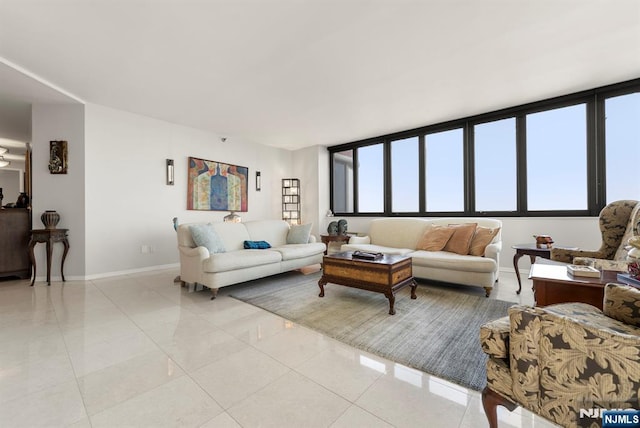 100 Carlyle Dr Unit 12K-S, Cliffside Park, NJ 07010 - living room with baseboards