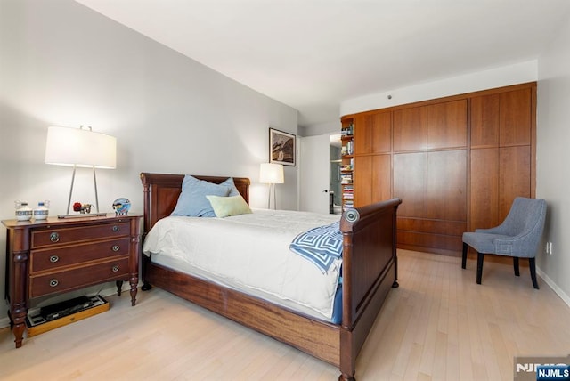 100 Carlyle Dr Unit 12K-S, Cliffside Park, NJ 07010 - bedroom with light wood-style floors and baseboards
