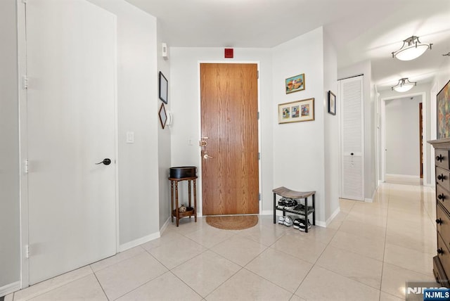 100 Carlyle Dr Unit 12K-S, Cliffside Park, NJ 07010 - hall with light tile patterned floors