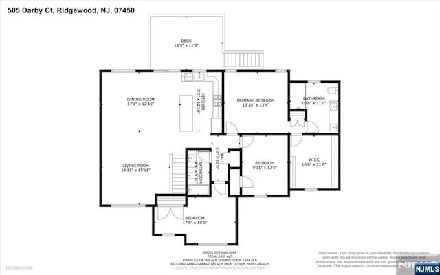 505 Darby Ct, Ridgewood, NJ 07450 - view of property floor plan
