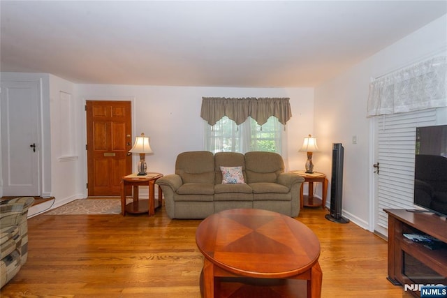 55 Rowland Ave, Hackensack, NJ 07601 - living room with light wood-type flooring