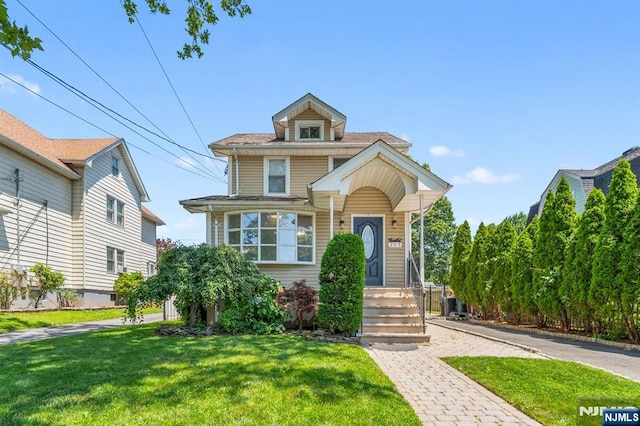 203 Central Ave, Bogota, NJ 07603 - view of front of property with a front lawn