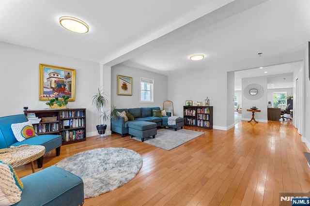 203 Central Ave, Bogota, NJ 07603 - living area with light wood-style flooring