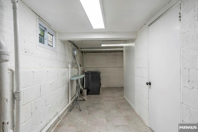 9 Westervelt Pl, Irvington, NJ 07111 - below grade area featuring concrete block wall