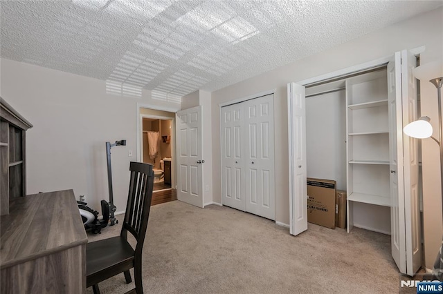 1066 Ash Dr, Mahwah, NJ 07430 - office with carpet flooring and a textured ceiling