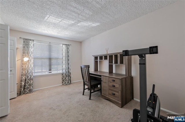 1066 Ash Dr, Mahwah, NJ 07430 - carpeted office featuring a textured ceiling and baseboards