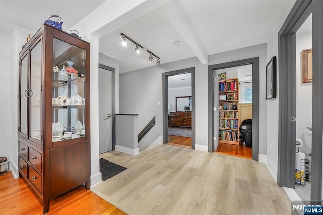 79 Newark Ave, Bloomfield, NJ 07003 - hallway with light wood finished floors and baseboards