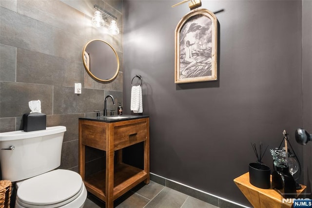 216 8th St, Cresskill, NJ 07626 - bathroom with tile patterned floors and vanity